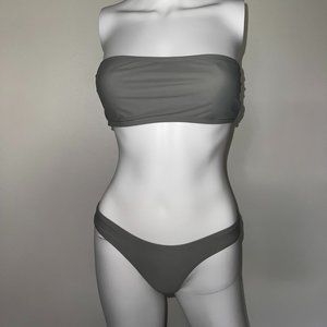 NOOD grey strapless bikini